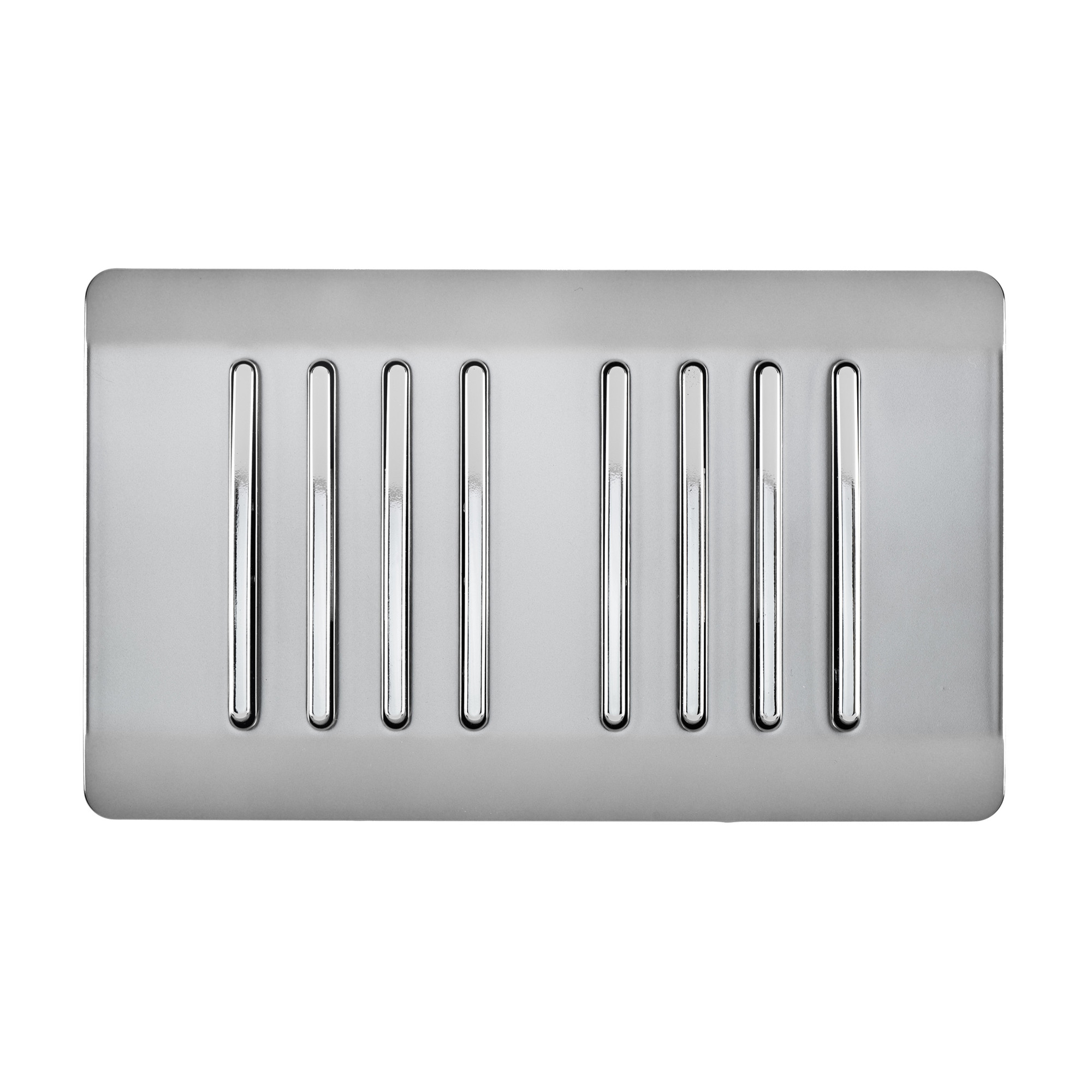 ART-SS88BS  8 Gang 2 Way 10 Amp Rocker Twin Plate Brushed Steel